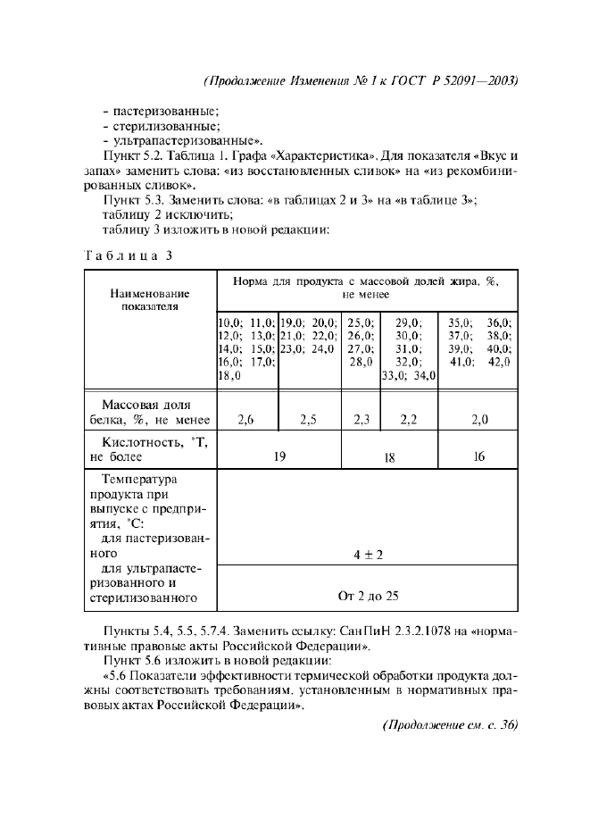 Изменение №1 к ГОСТ Р 52091-2003