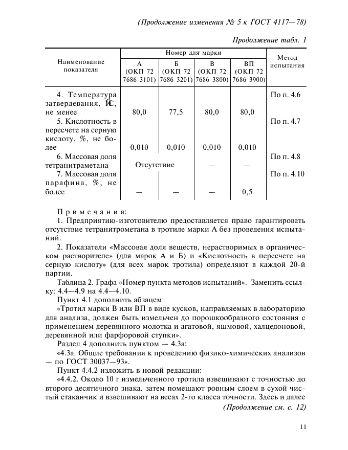Изменение №5 к ГОСТ 4117-78